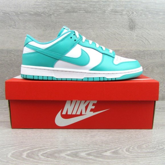 Nike Dunk Low Retro Jade White Sneakers Mens Size 9.5 NEW - Picture 2 of 14
